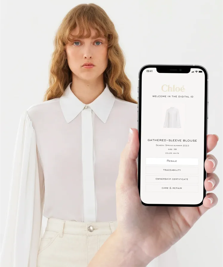 A Chloe shirt with a Digital ID